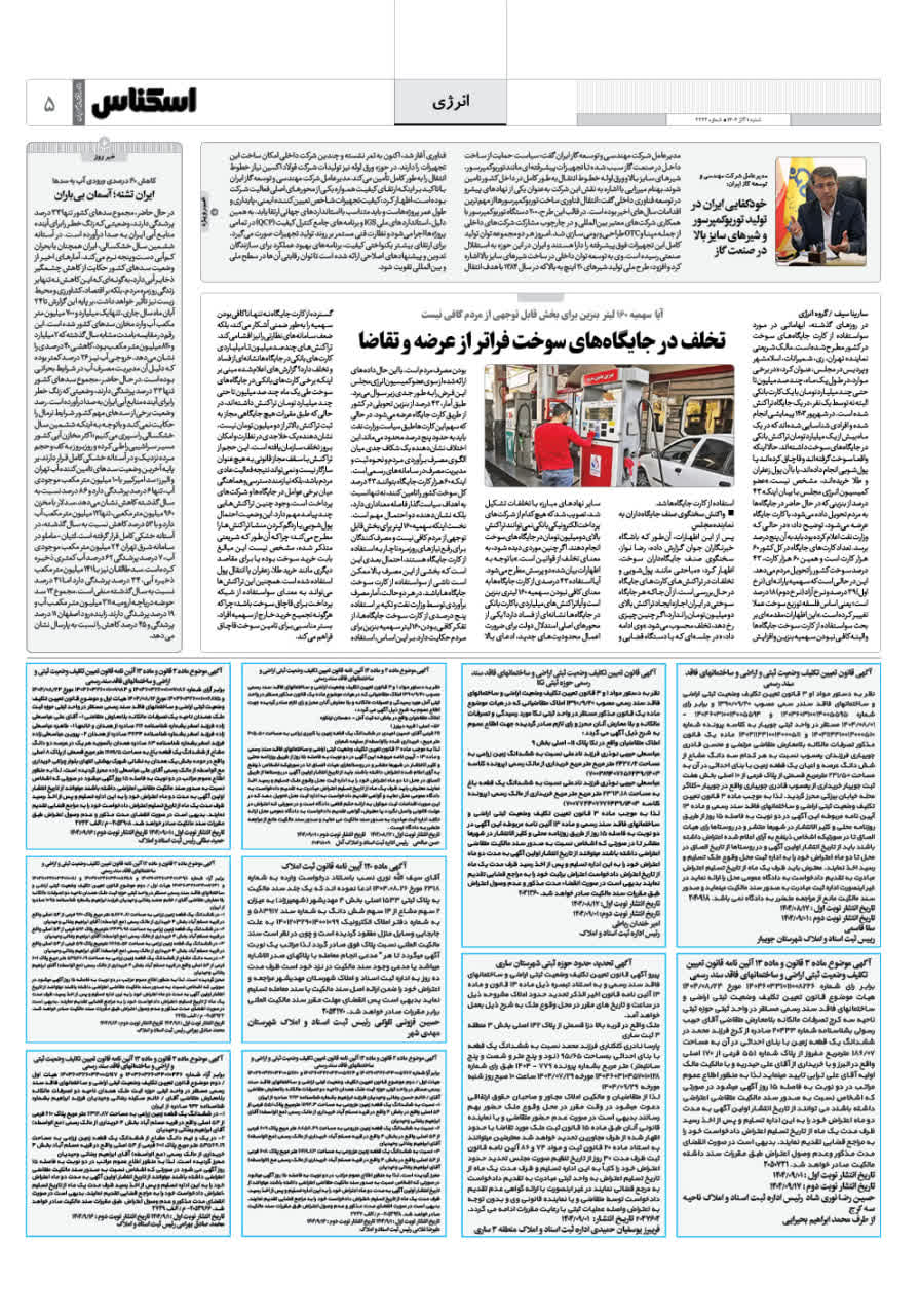 شماره 2242 ص5 1404/09/01