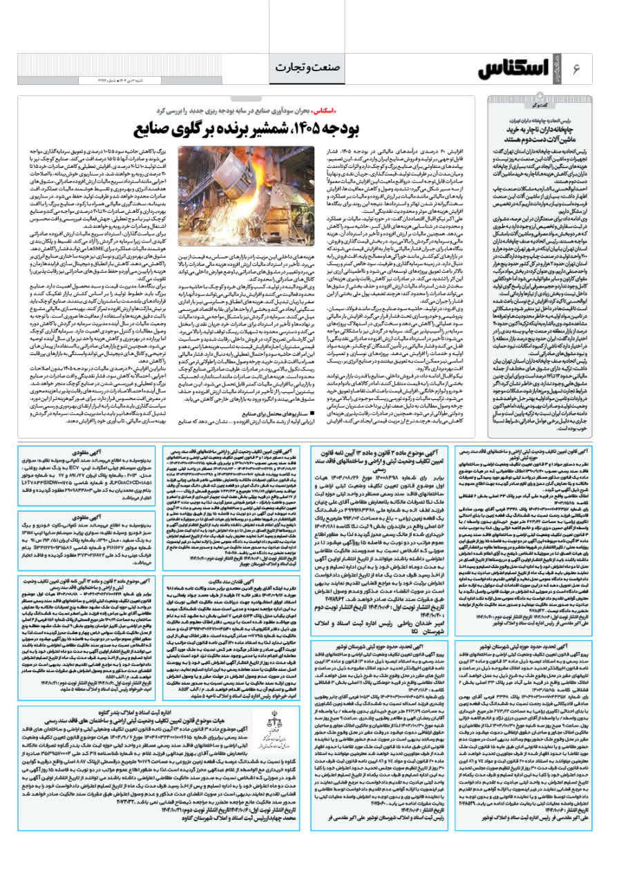 شماره 2266 ص6 1404/10/06