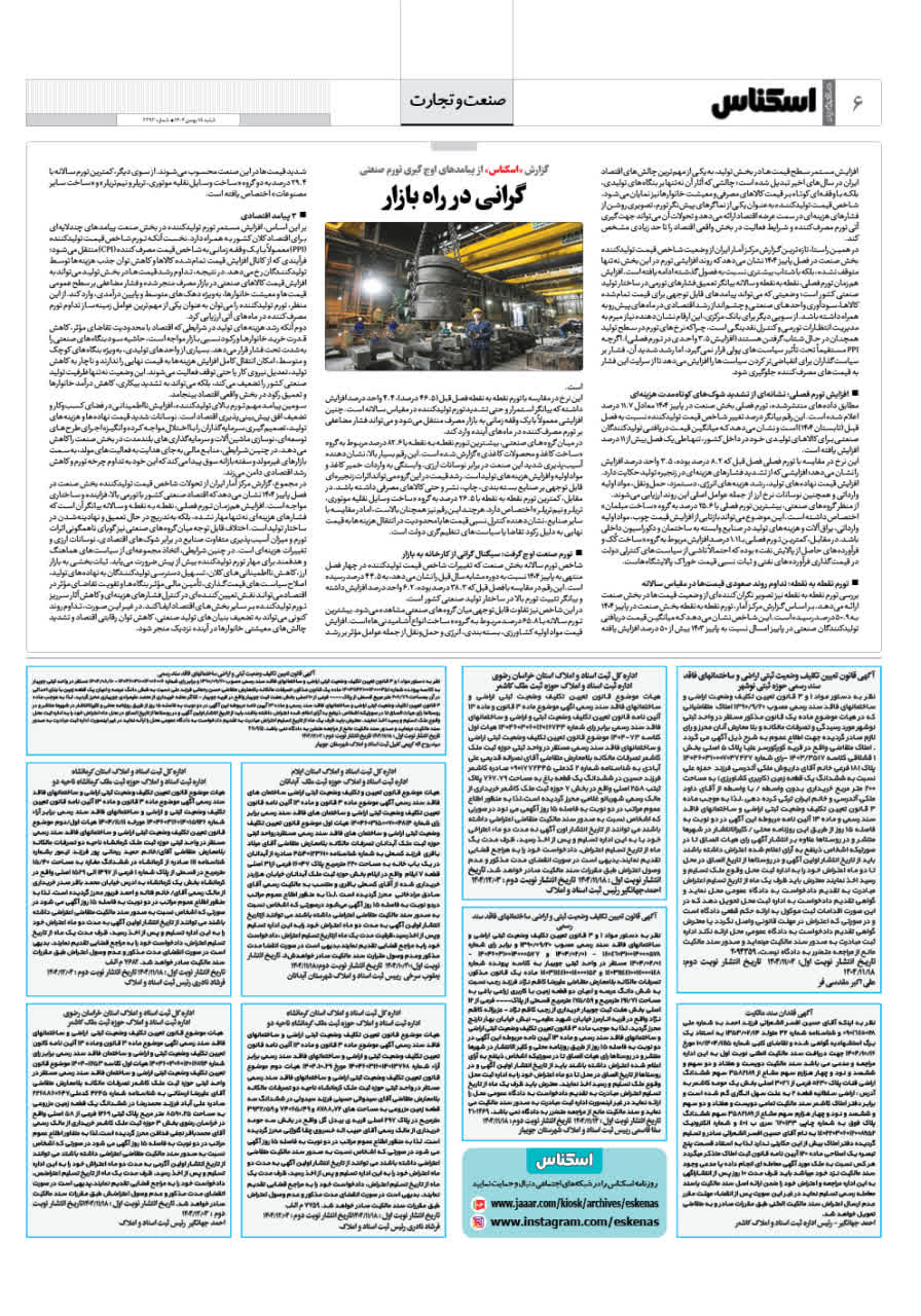 شماره 2292 ص6 1404/11/18