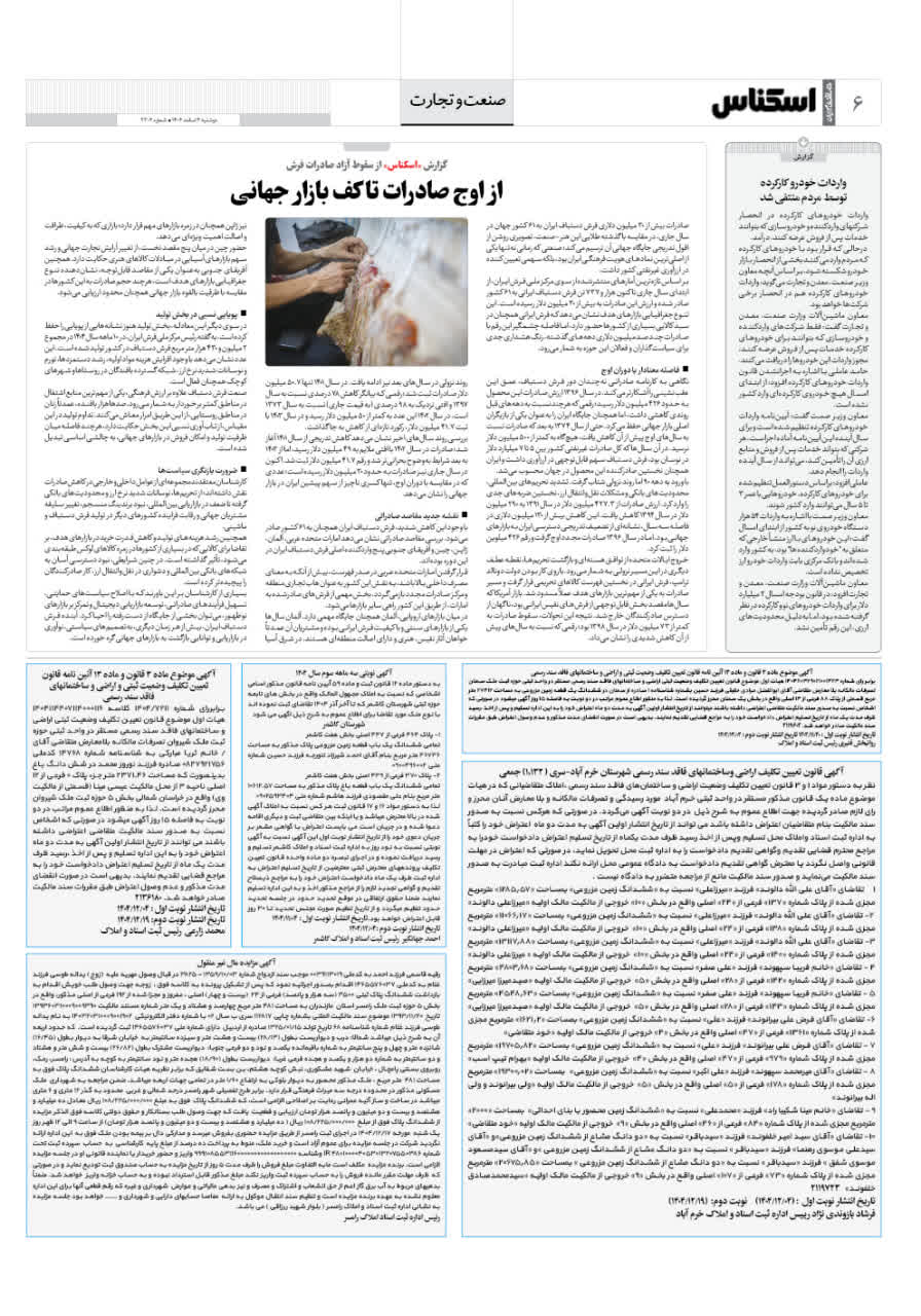 شماره 2303 ص6 1404/11/04